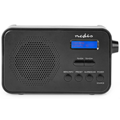 NEDIS prijenosni radio/ DAB+/ FM/ 1.3"/ na baterije / digitalni / 3.6 W / budilica / prekidač