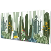 Decormat Podloga za pisalno mizo Flowering cacti 120x60 cm