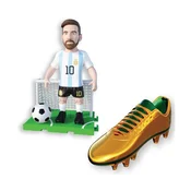 Zbirateljska figurica nogometaša Supergoal Mundial - zlati nogometni čevelj, blind box 7,5 cm