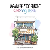 Japanese Storefront Coloring Book