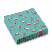 Papirnati prtički Flamingo 33 x 33 cm, 20 kosov