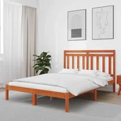 Krevetna konstrukcija Vosak smeda 205,5 x 145,5 x 100 cm