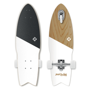 Longboard za ulično surfanje SHARK ATTACK 30” Koa White