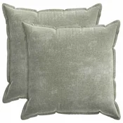 Vidaxl Prevleka za blazino 2 kos HOUTEN Zelena 70 x 70 cm