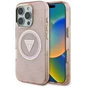 shumee Ovitek Guess MagSafe za iPhone 16 Pro Max roza