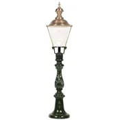 Casa Padrino Art Nouveau garden floor lamp green/copper A� 22 x H. 90 cm - Garden lantern - Garden lamp - Nostalgic garden lighting - Nostalgic garden lights