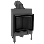 Kratki vgradni kamin NADIA/10/BLACK