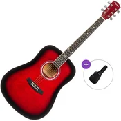 Pasadena PD-10 Basic SET Red Burst Akusticna gitara