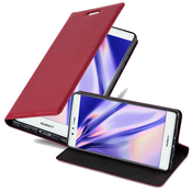 Cadorabo Cadorabo Ohišje, združljivo z Huawei P9 v rdeče jabolko - Zaščitni ovitek z magnetnim zapiranjem, stoječo funkcijo in režo za kartice, (20549094)