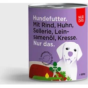 NUR DAS Pasja hrana - govedina in zelena - 800 g