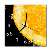 tulup.si Steklena kvadratna ura Lemon 30x30 cm