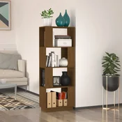 vidaXL vidaXL Knjižna omara/pregrada medeno rjava 51x25x132 cm trdna borovina, (20705434)
