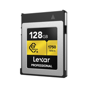 Lexar CFexpress 128GB (R:1750/W:1500MB/s) Pro Type B Gold