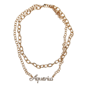 Diamond Zodiac Necklace - Gold Color