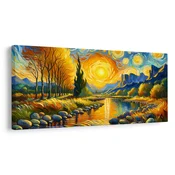 Slika zlati tok reke - 100x50