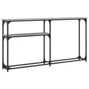 Vidaxl Konzolna mizica siva sonoma 145x22,5x75 cm inženirski les