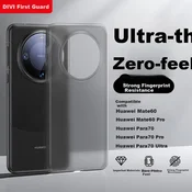 Divi Maska za mobilni telefon Huawei Mate 60, Providno-crna