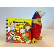 Pinos Kinderratebücher: Handwerker + Pino der Papagei Püschtier Bundle