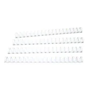 Spirale PVC 25 mm, bele, 50 kos