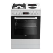 Beko Kombinovani šporet FBE64320WDN, 2 ringle, 2 gorionika, 66l, Beli