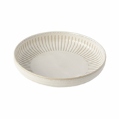 Krožnik z visokim robom RIDGED ALABASTER MIJ 20,5 cm