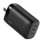 REMAX Remax ameriški/kitajski omrežni polnilec, RP-U55, 2x USB-C, USB, 65W (bela), (21065740)