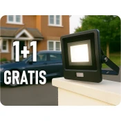 V-TAC LED reflektor s PIR senzorjem 30W, 2340lm, črn, 1+1 gratis! Barva světla: Hladna bela