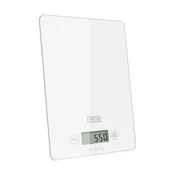 Teesa Digitalna kuhinjska tehtnica, bela, steklo, 5kg