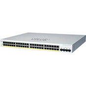 Cisco preklopnik CBS220-48P-4G (48xGbE, 4xSFP, 48xPoE+, 382W) - OSVJEŽI