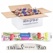Aba Group VARNO PAKIRANJE PILE ZA NOHTE V OBLIKI POLMESECA 180/240 STANDARD - FLAMINGO, 500 kosov