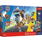 Psici u ophodnji 100-dijelni UFT puzzle s posterom - Trefl