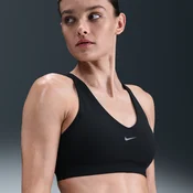 Nike Universa Womens Medium-Support Padded Sport Bra - Black - Polyester/23 % Spandex Lining