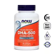 Omega 3 DHK NOW, 500 mg (90 mekih kapsula)