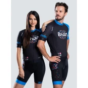 BrainMax BRAIN unisex kolesarski komplet, dres in kratke hlače, črne barve Velikost: M