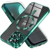 Overboard Ovitek za iPhone 16 Pro, Electro MagSafe, zelen + zaščita za zaslon
