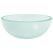 Vidaxl Umivalnik kaljeno steklo 30x12 cm mat