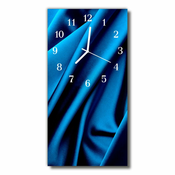tulup.si Steklena navpična ura Modro platno 30x60 cm