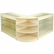 MONSTER Komplet prodajnih pultov in maloprodajnih vitrin Pulsar Maple, (21571250)