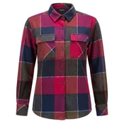 Radwa Bluza Comfy Heavyweight Flannel Shirt karminsko rdeča