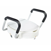 Dvignjena straniščna deska z ročaji, bela - Bela - 36 - Plastika - Ridder - 400x100x435 mm