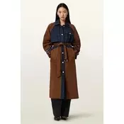 AllSaints trenčkot ženski z bombažem DAYLY TRENCH