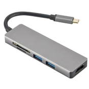 Fast Asia adapter-konvertor TIP C na HDMI+2xUSB 3.0+SD, Micro SD