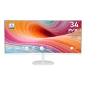 MSI Monitor Business PRO MP341CQW E12 zakrivljeni 34 QHD 3440x1440, 120 Hz VA 21:9, 3000:1, 300 cd/m2, 4 ms, 2xHDMI, DP, bijela 9S6-3PB2CT-057