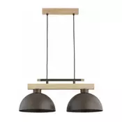 Luster na kabelu VERTA 2xE27/15W/230V smeđa/bež