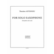 ANTONIOU T:FOR SOLO SAX