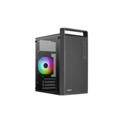 Case PC ohišje Aerocool PGS CS-109-G-BK-v1 FRGB, črno z mrežico