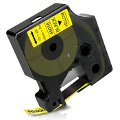 Kompatibilna traka DYMO 45018 D1 - 12mm x 7m – Crni Tisak / Žuta Podloga KP36489