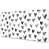 Decormat Podloga za pisalno mizo Painted hearts 100x50 cm