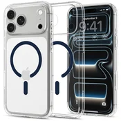 Ovitek Spigen Ultra Hybrid Mag za iPhone 17 Pro/18 Pro - clear/deep blue