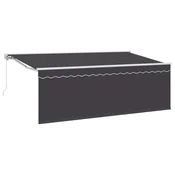 vidaXL vidaXL Retraktilna tenda Antracit 400 x 200 cm Poliester in aluminij, (5000206864)